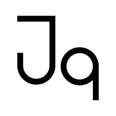 jq ilk harf vektör logosu