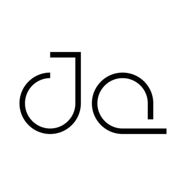 jq ilk harf vektör logosu