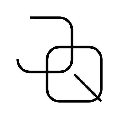 jq ilk harf vektör logosu