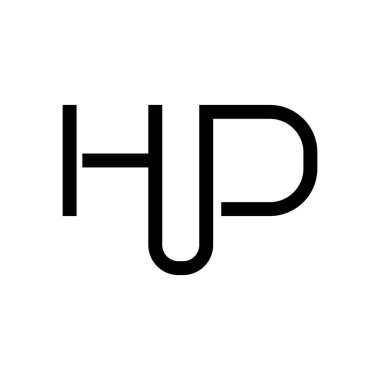 hd ilk harf vektör logosu
