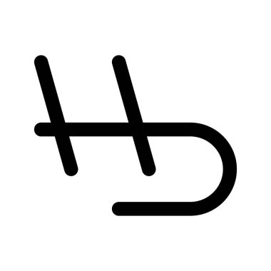 hd ilk harf vektör logosu