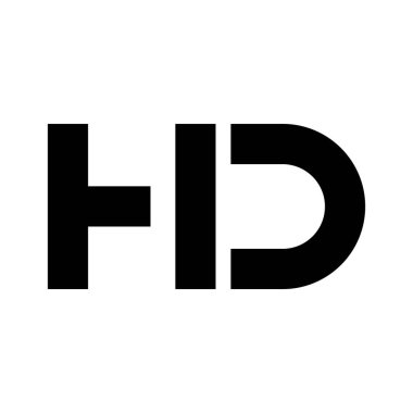 hd ilk harf vektör logosu