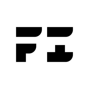 fi ilk harf vektör logosu