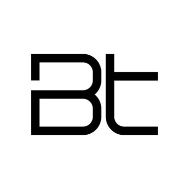 bt ilk harf vektör logosu