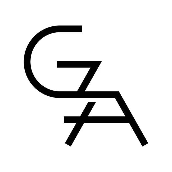 最初の文字ベクトルのロゴ — ストックベクタ