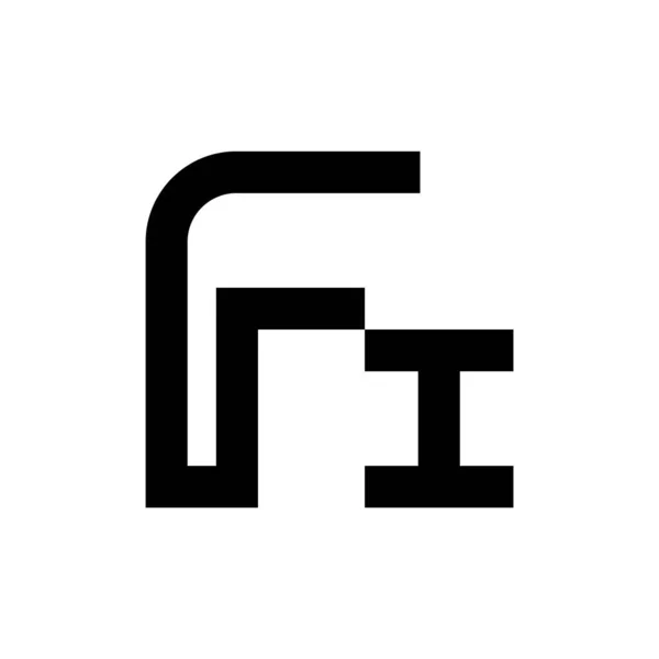 Inicial Carta Vector Logo — Vector de stock