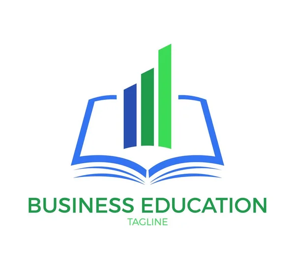 Diseño Plantilla Logotipo Vector Educación Empresarial — Vector de stock