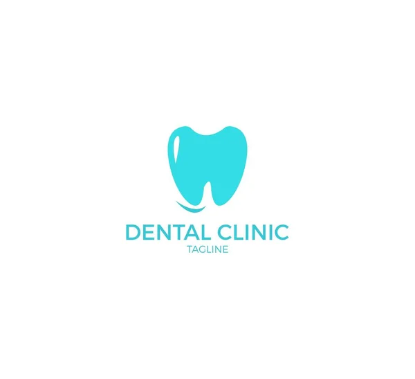 Clínica Odontológica Vetor Logotipo Modelo Design —  Vetores de Stock