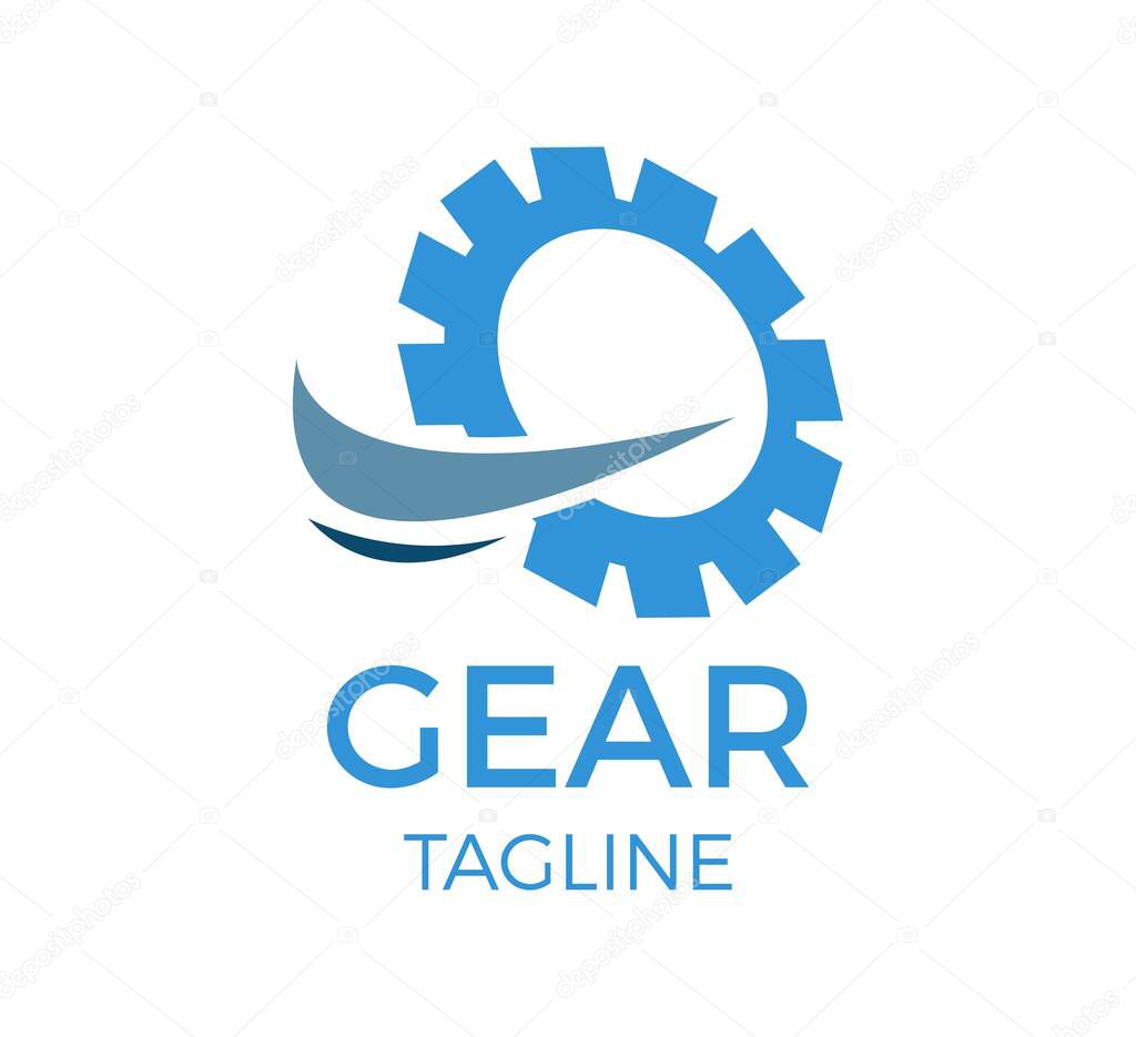 gear vector logo template design