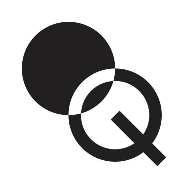 oq ilk harf vektör logosu