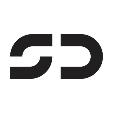 sd ilk harf vektör logosu