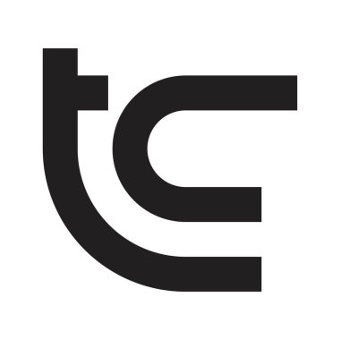 tc ilk harf vektör logosu