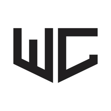 wc ilk harf vektör logosu