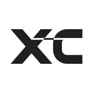 xc ilk harf vektör logosu