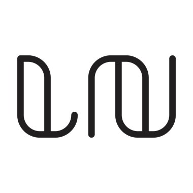 İlk harf vektör logosunda