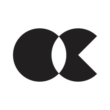 oc ilk harf vektör logosu