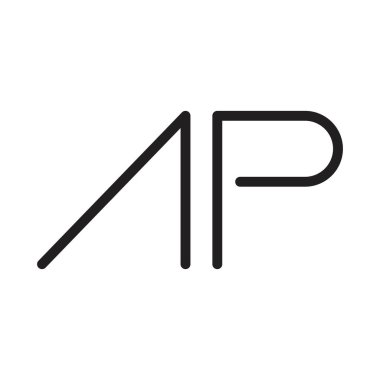 ap ilk harf vektör logosu