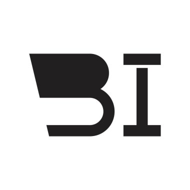 bi ilk harf vektör logosu