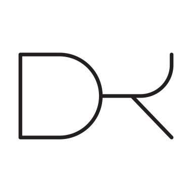 dk ilk harf vektör logosu