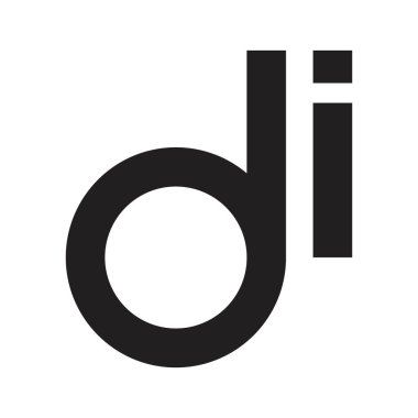 di ilk harf vektör logosu