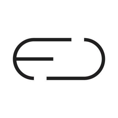 ed ilk harf vektör logosu