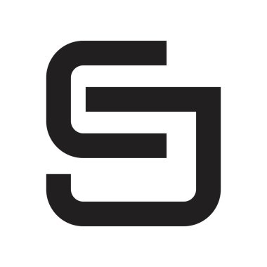 ej ilk harf vektör logosu