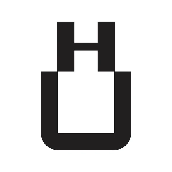 Letra Inicial Vector Logo — Vector de stock