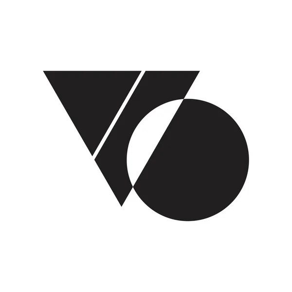 Anfangsbuchstabe Vektor Logo — Stockvektor