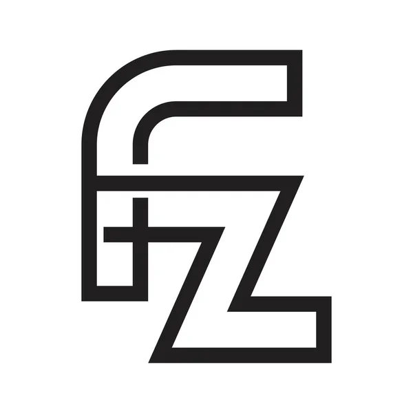 fz ilk harf vektör logosu