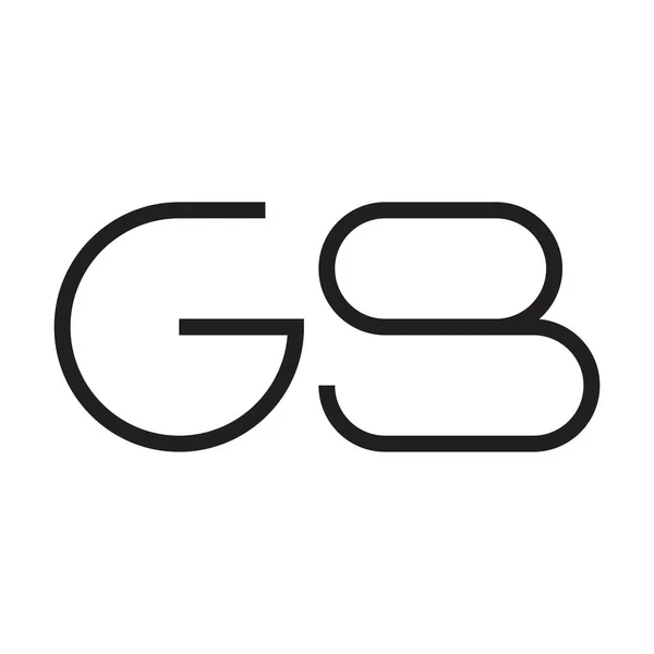 Gb初始字母向量标识 — 图库矢量图片