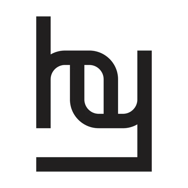 Logo Vectoriel Lettre Initiale — Image vectorielle