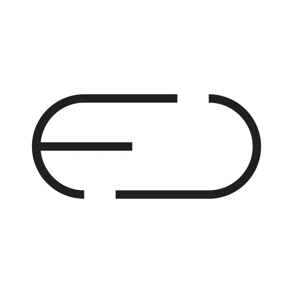 Initial Letter Vektor Logo — Stockvektor