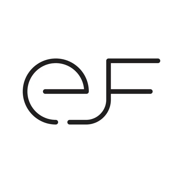 First Letter Vector Logo — 스톡 벡터
