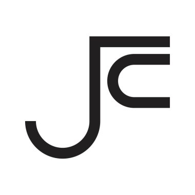 jc ilk harf vektör logosu