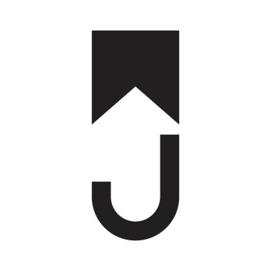 wj ilk harf vektör logosu
