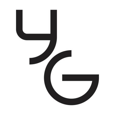 yg ilk harf vektör logosu