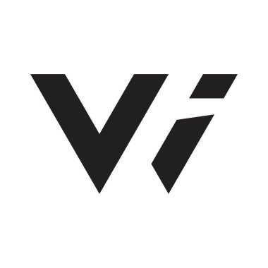 vi ilk harf vektör logosu