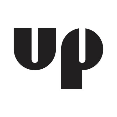 ilk harf vektör logosunu yükselt