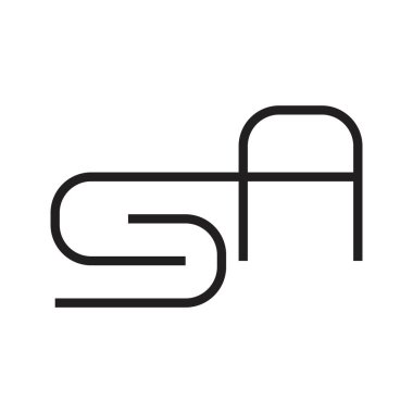 a ilk harf vektör logosu