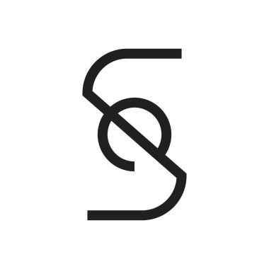 se ilk harf vektör logosu