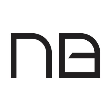 nb ilk harf vektör logosu