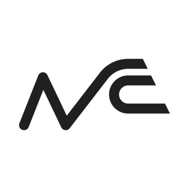 nc ilk harf vektör logosu