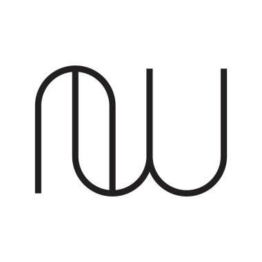 Şimdi ilk harf vektör logosu