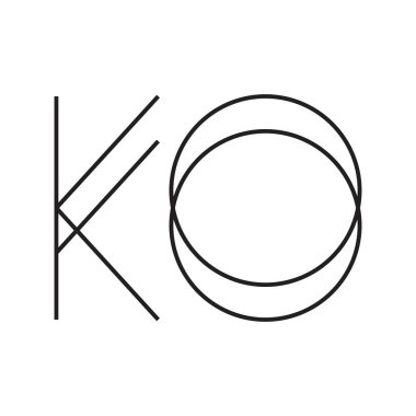 kq ilk harf vektör logosu