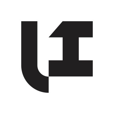 li ilk harf vektör logosu