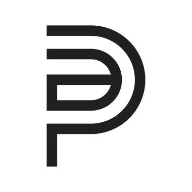 ap ilk harf vektör logosu