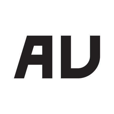 au ilk harf vektör logosu
