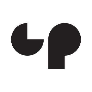 cp ilk harf vektör logosu