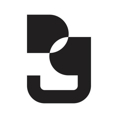 dg ilk harf vektör logosu