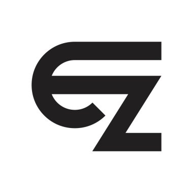 ez ilk harf vektör logosu